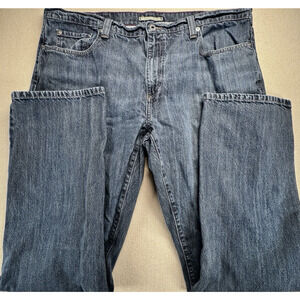 L L Bean 1912 Jeans 40x34 Men's Blue Soft Denim Standard Fit Dark Wash 298653